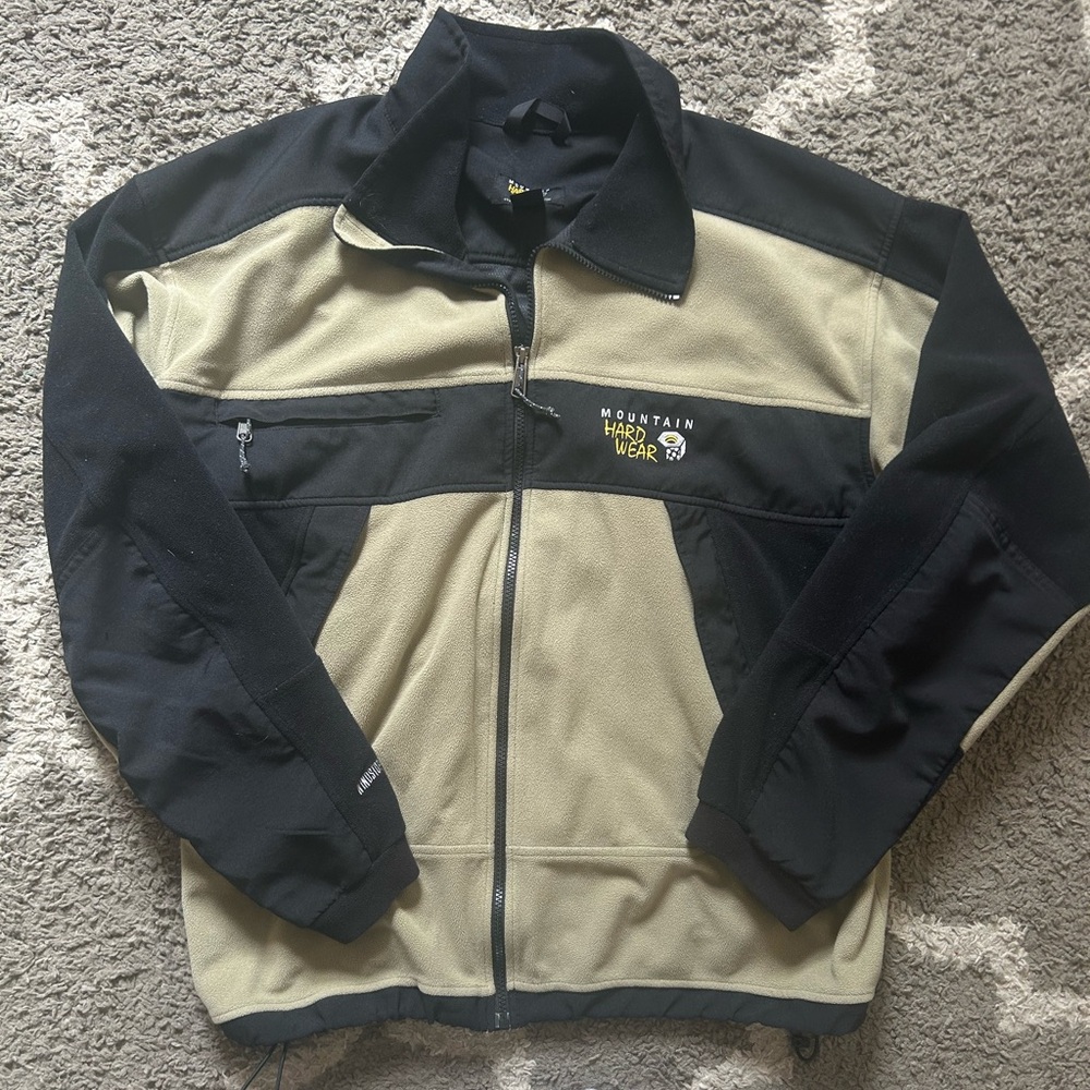 VINTAGE Mountain Hard Wear Zip Up Gore Windstopper Fleece Sweater Sz. XXL